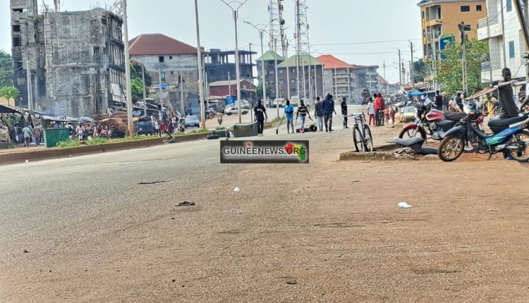 Dernière minute des violences signalées sur axe Hamdallaye Bambeto