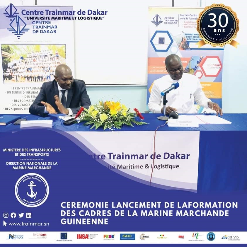 Convention de partenariat entre la Direction Nationale de la Marine Marchande et le Centre Trainmar de Dakar