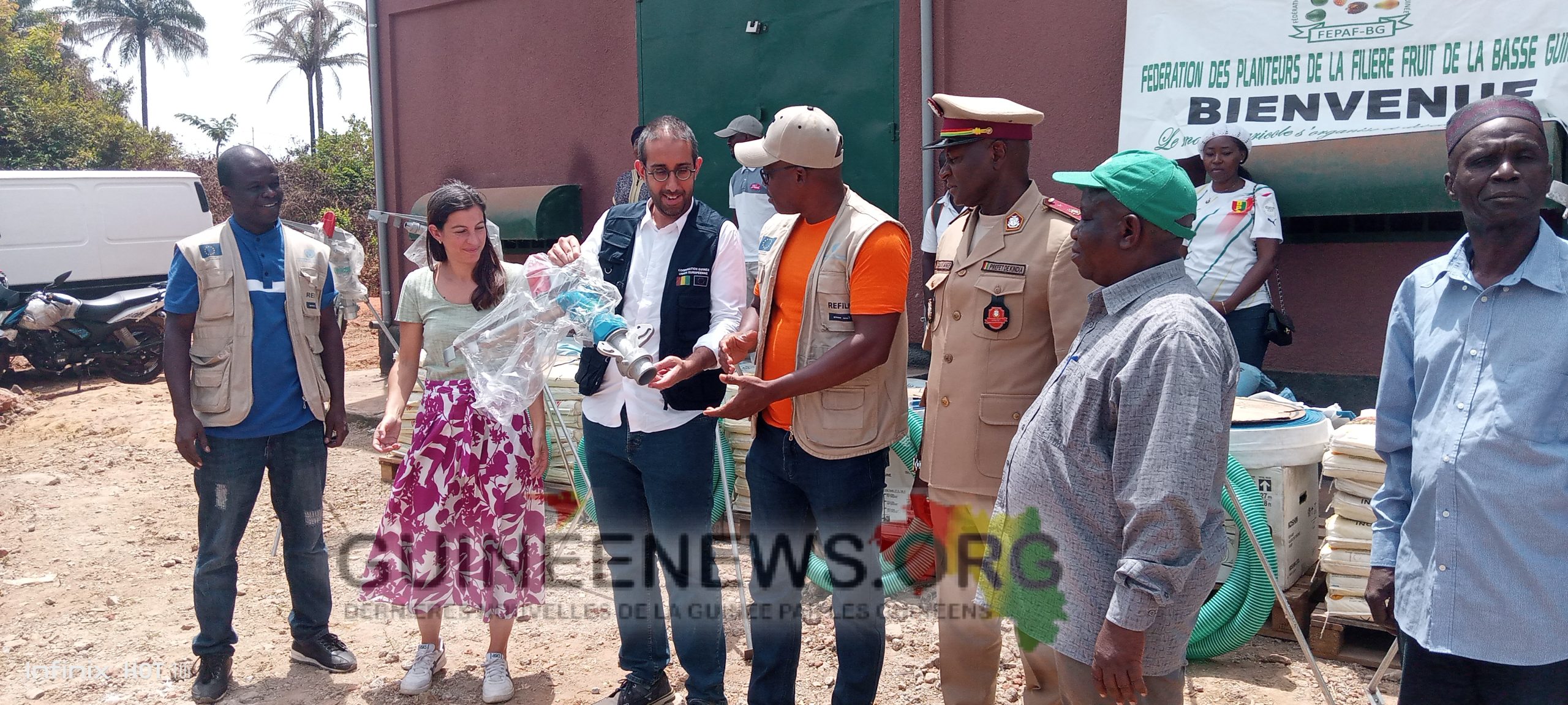 Kindia : L’ONUDI à travers REFILA appuie les exportateurs d’ananas en équipements