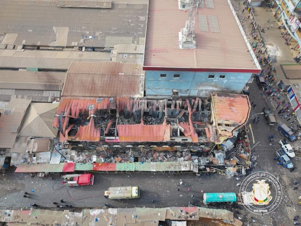 Incendie de Madina : « Le feu est parti d’un poste transformateur peu après son alimentation en électricité »