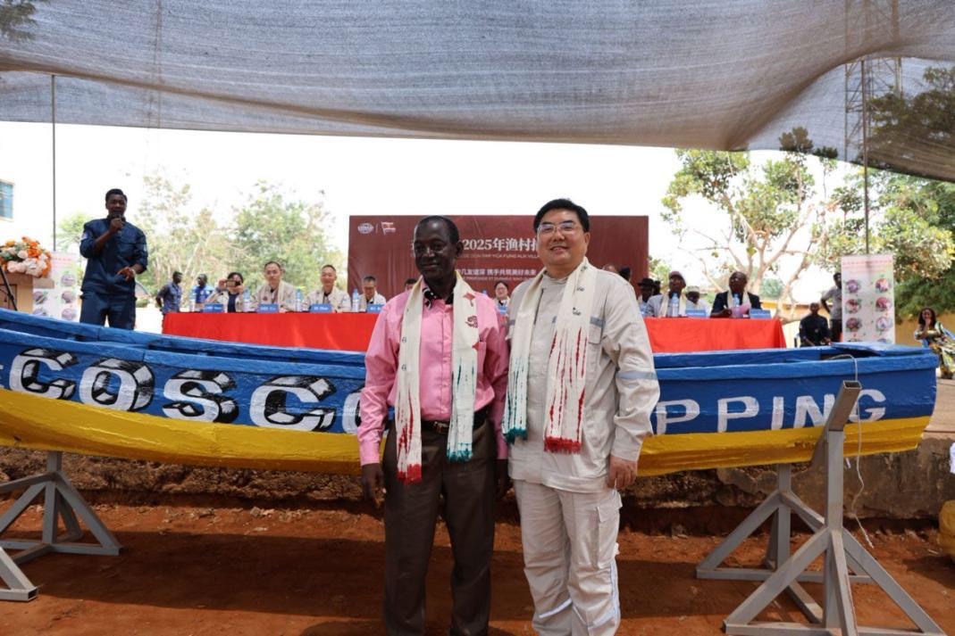 Yick Fung Shipping a reçu de vifs éloges de la part des autorités et de la population de Boffa à l’occasion de la cérémonie de remise de dons.