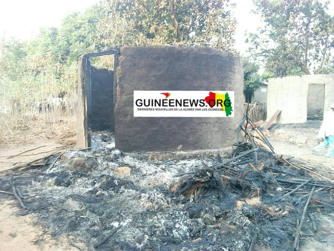 Hérico/ Lélouma: plusieurs habitations consumées par un feu d’origine inconnue à Kassifo