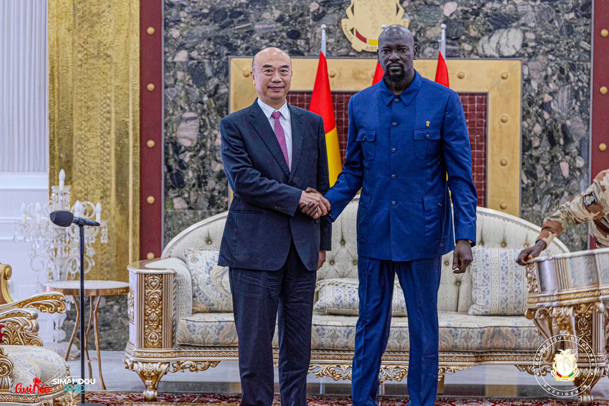 Simandou, stratégie et diplomatie : Doumbouya reçoit le Vice-Premier ministre chinois à Conakry