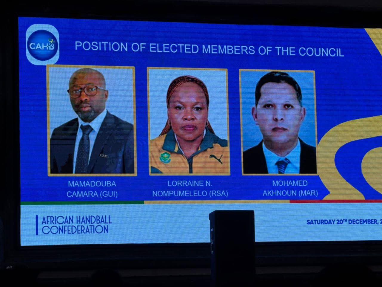 Handball : général Mamadouba Paye Camara élu membre du Conseil de la CAHB 