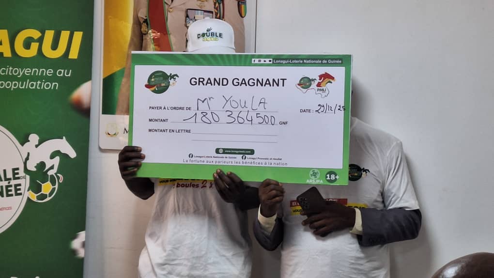 LONAGUI : deux parieurs empochent plus de 180 millions GNF chacun