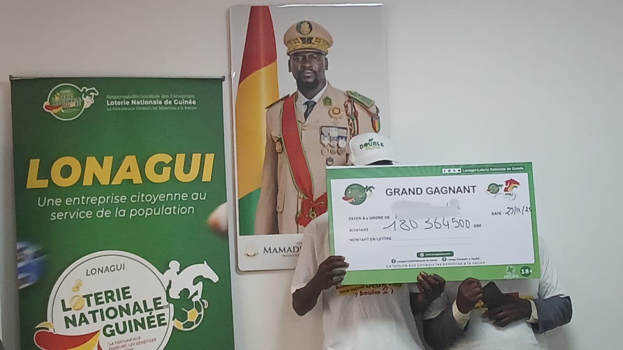 LONAGUI : deux parieurs empochent plus de 180 millions de francs guinéens chacun