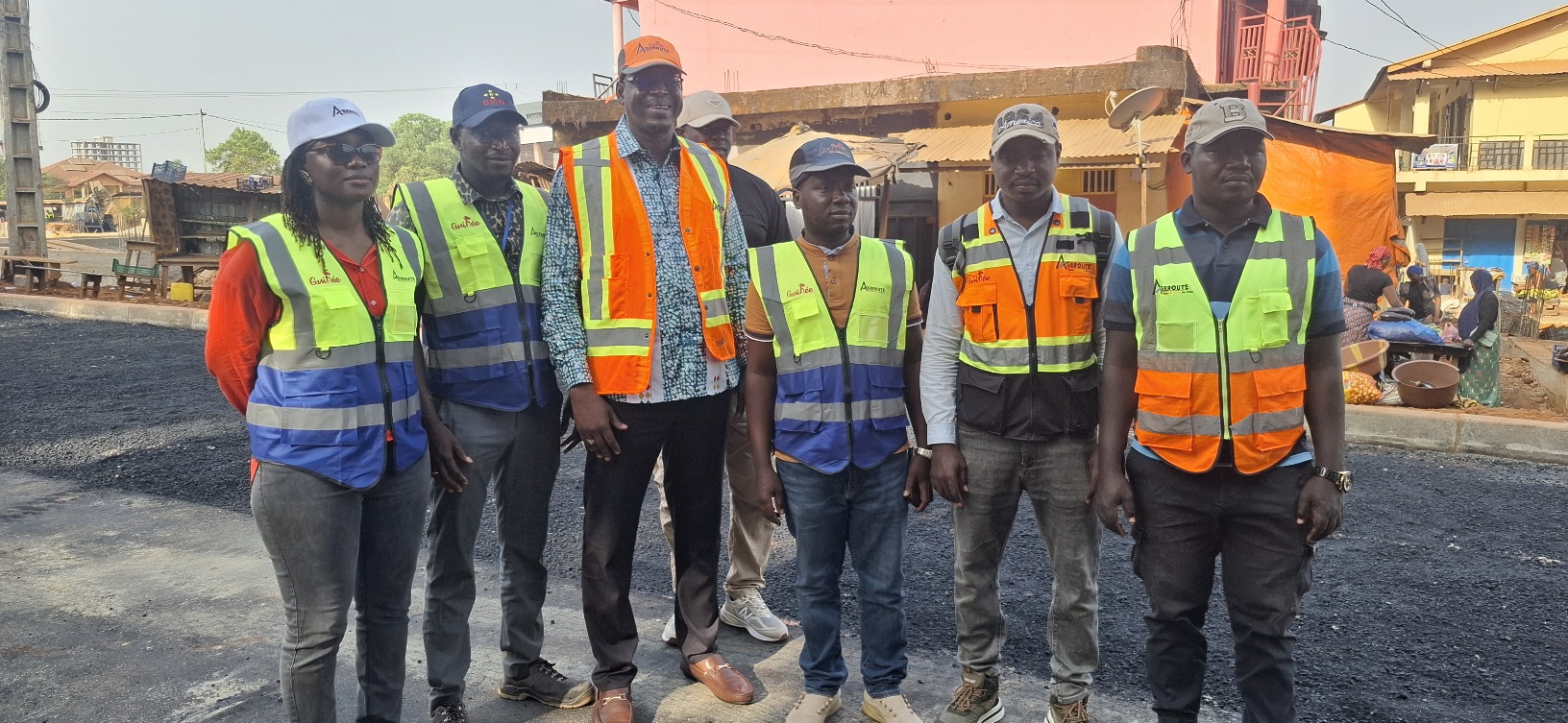 Routes en chantier à Conakry : l’AGEROUTE accélère la transformation du réseau routier urbain