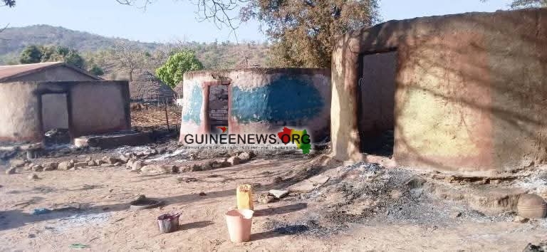 Dinguiraye : près de 30 cases détruites dans un violent incendie à Hérémakono