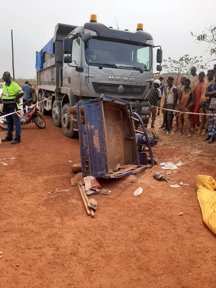 Siguiri : trois morts dans une collision entre un camion-benne