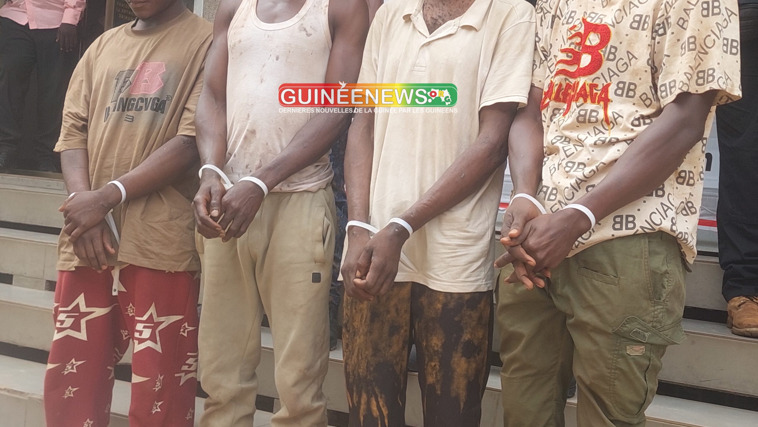 Lutte contre l’insécurité à Conakry : un réseau de présumés braqueurs démantelé