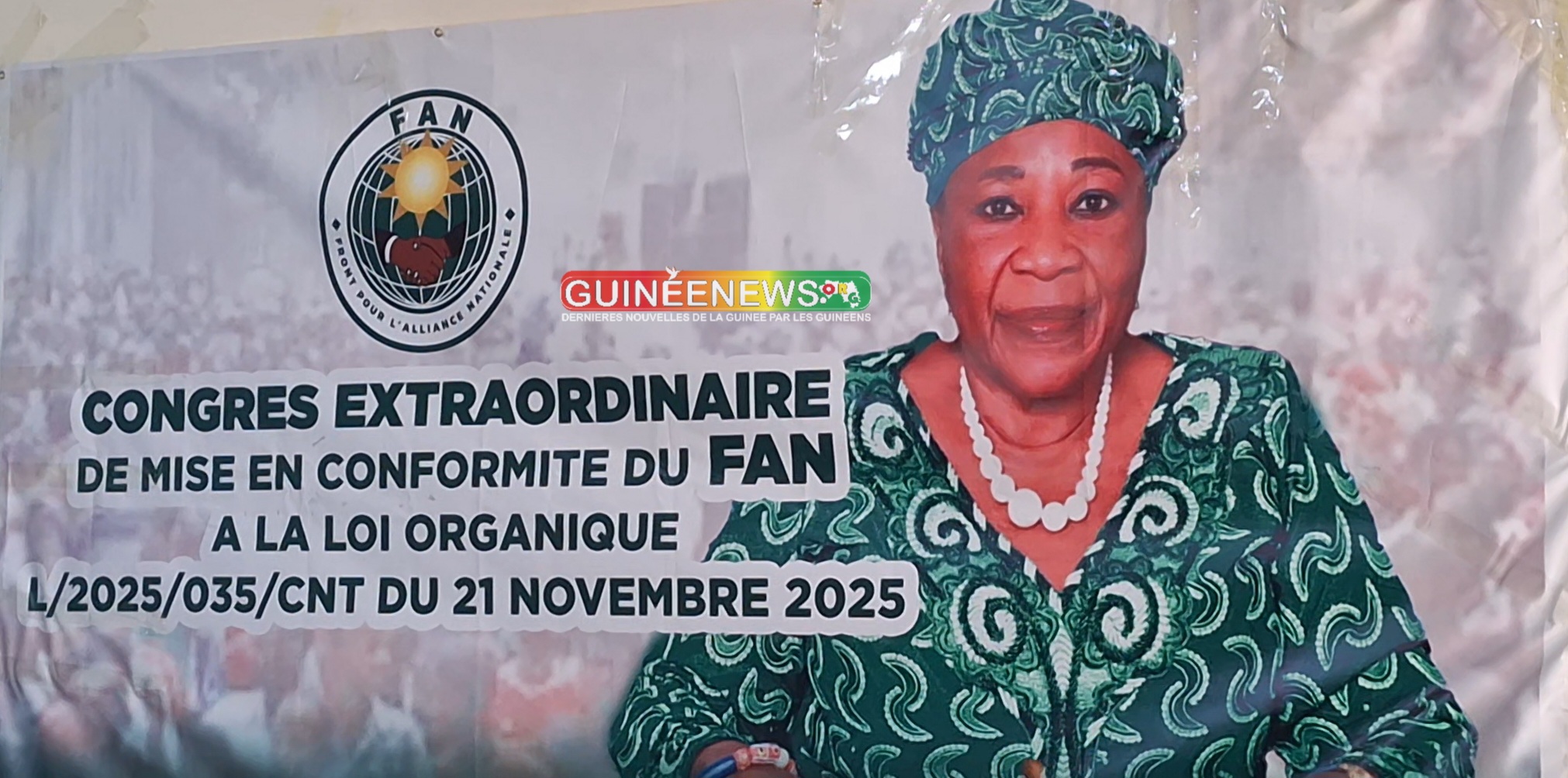 Congrès du FAN : Hadja Makalé Camara réélue présidente pour un mandat de 7 ans