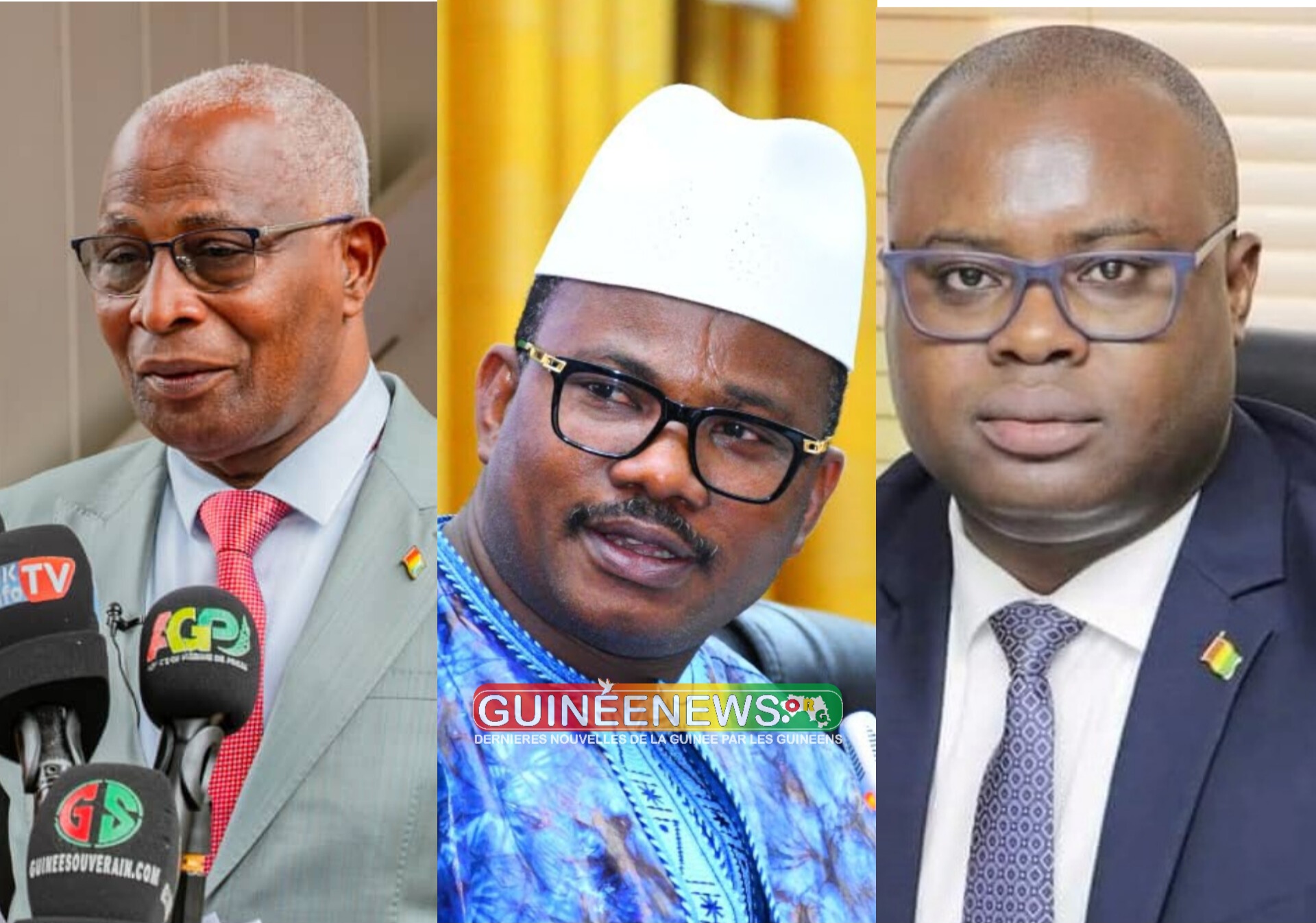 Décret : Bah Oury, Dr Dansa Kourouma et Bernard Goumou élevés à la dignité de grand officier dans l’ordre national du mérite