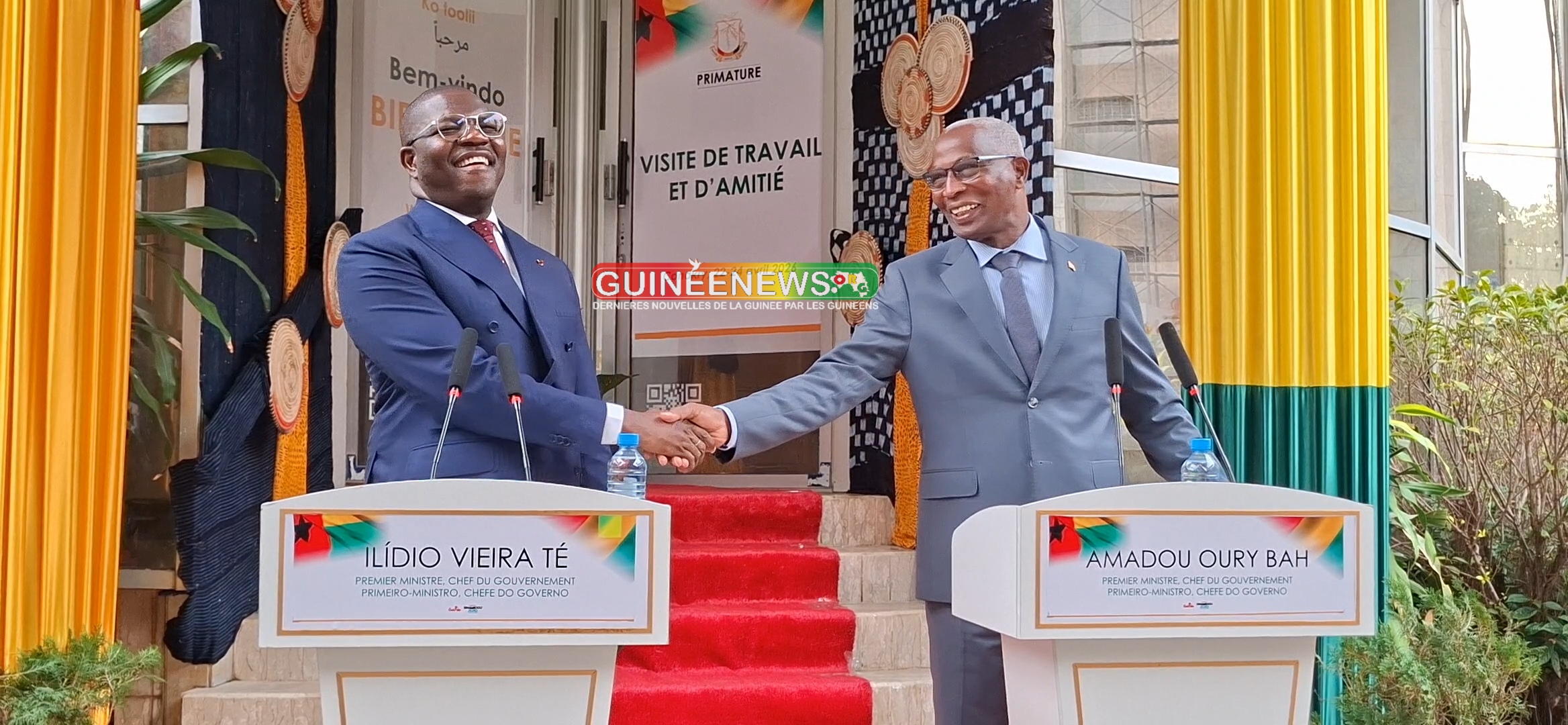 Diplomatie : après les tensions, Conakry et Bissau scellent la relance des relations bilatérales