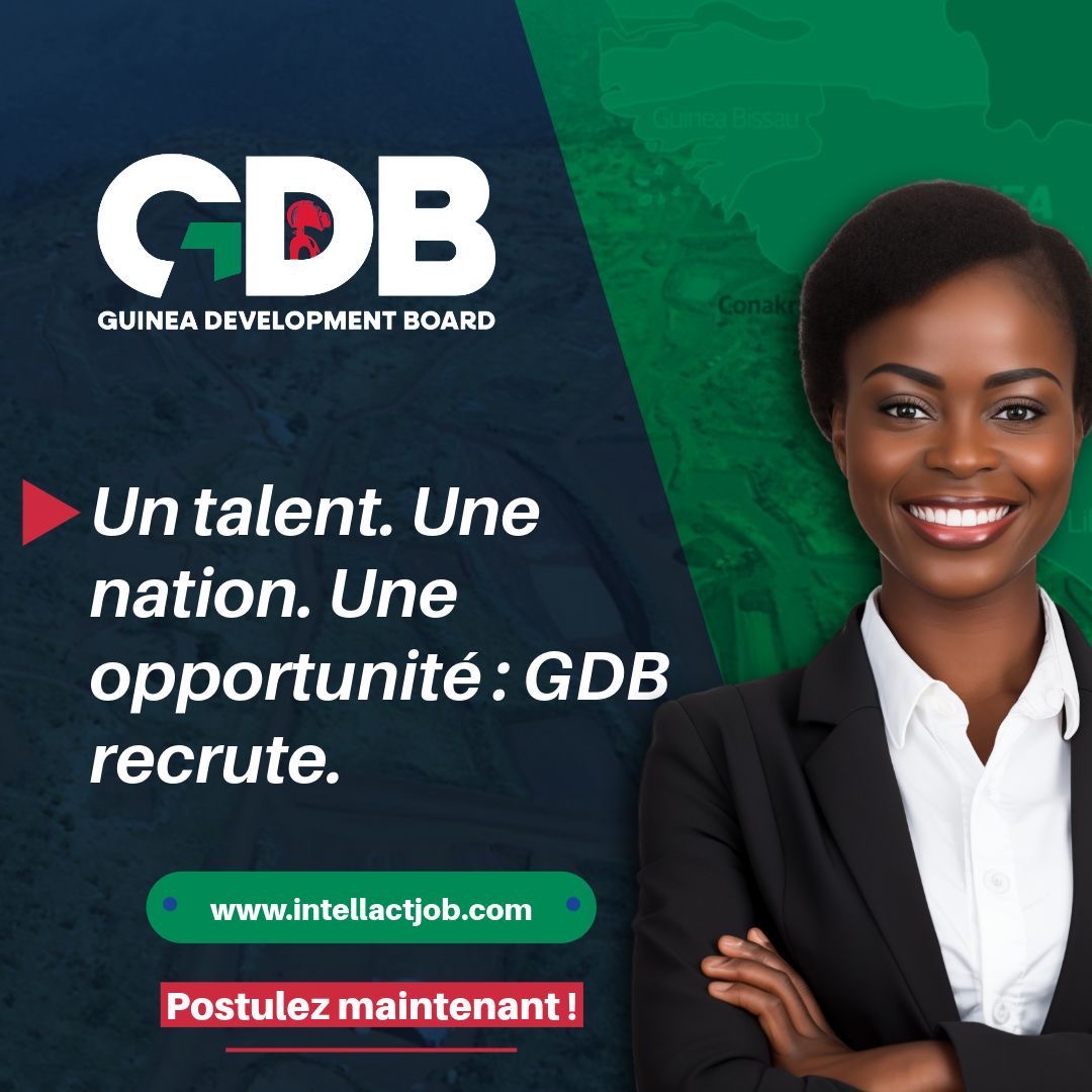 Guinea Development Board (GDB) recrute pour plusieurs postes