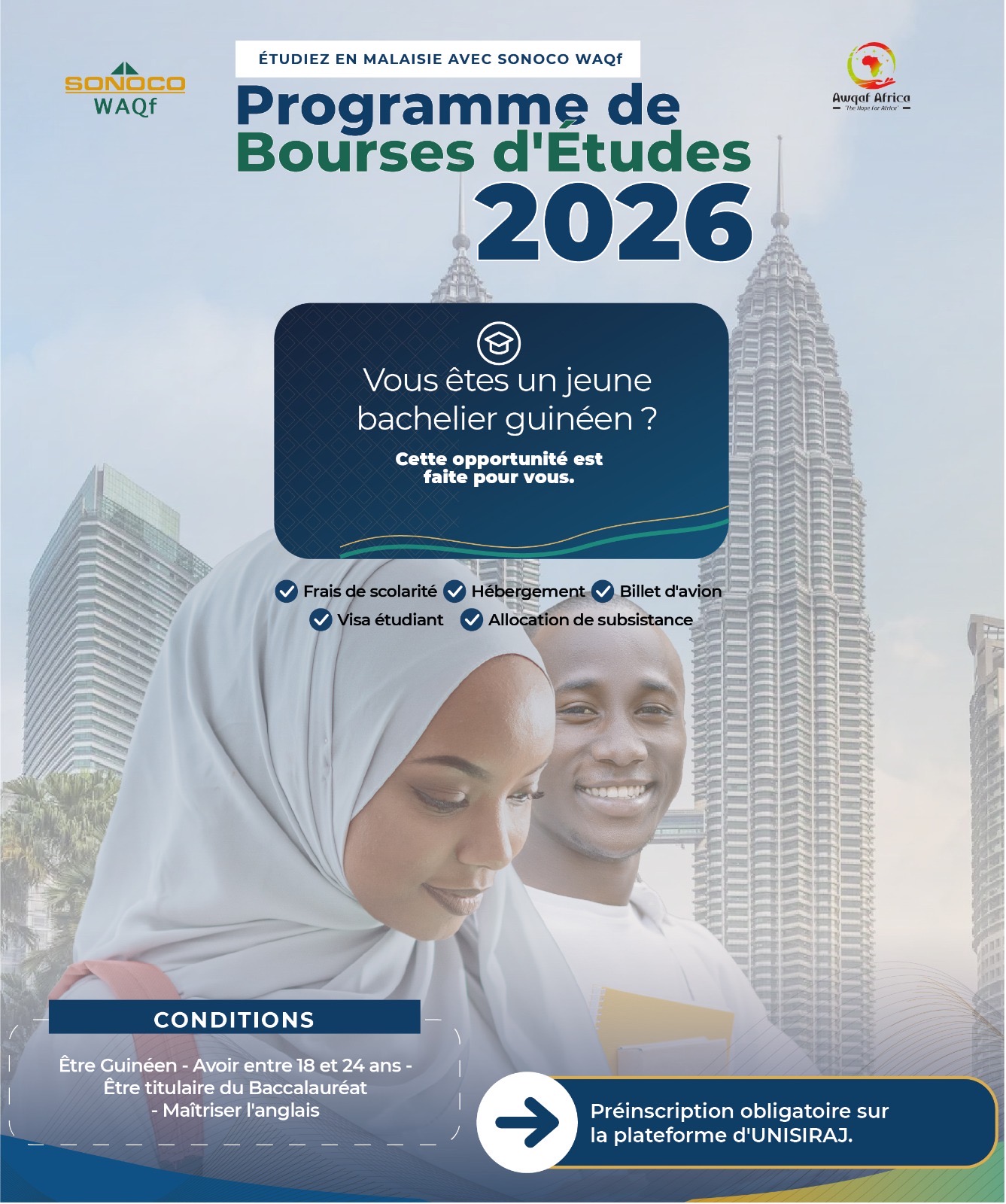 PROGRAMME DE BOURSES D’ÉTUDES MALAISIE – RENTRÉE UNIVERSITAIRE 2026 APPEL À CANDIDATURES – ÉDITION 2026